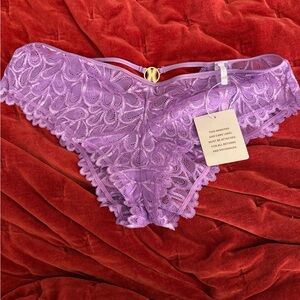 Savage X Fenty - Elegant Purple Lace Cheeky